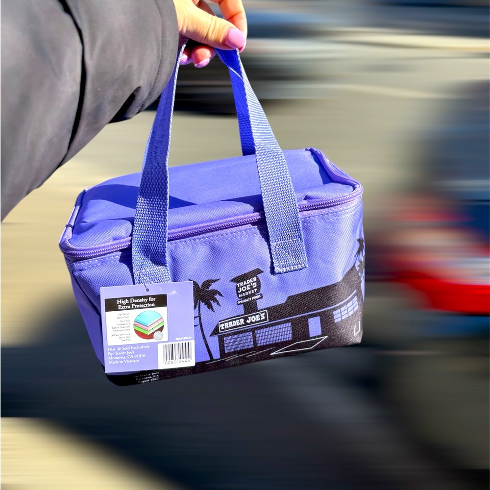 Purple trader Joe lunch box